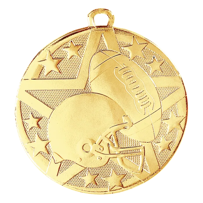 Football Superstar Medal-Gold