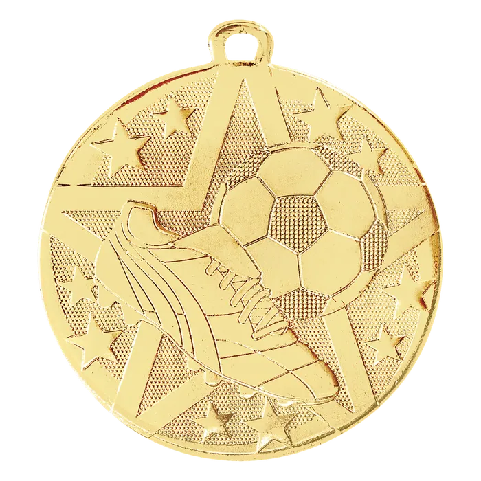 Soccer Superstar Medal-Gold