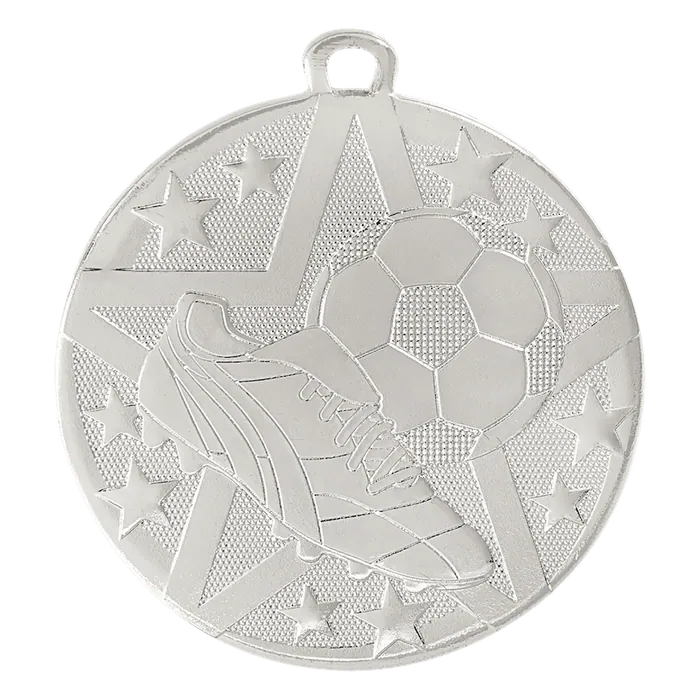 Soccer Superstar Medal-Silver