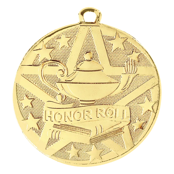 Honor Roll Superstar Medal-Gold