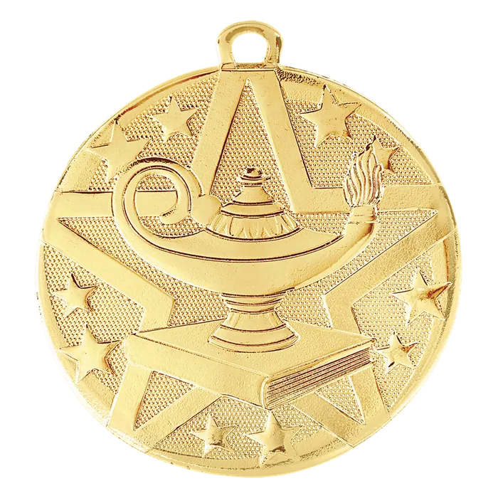 Lamp of Knowledge Superstar Medal-Gold