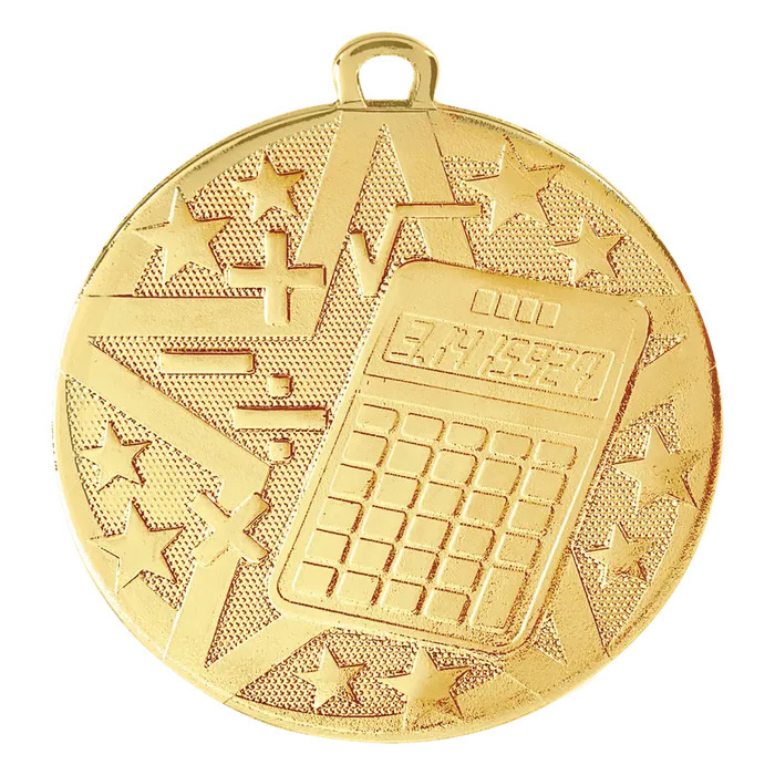Math Superstar Medal-Gold