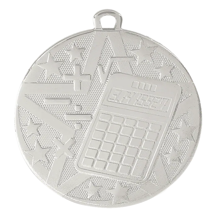Math Superstar Medal-Silver