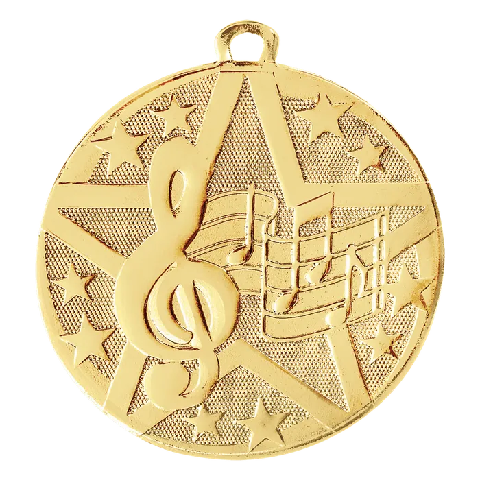 Music Superstar Medal-Gold