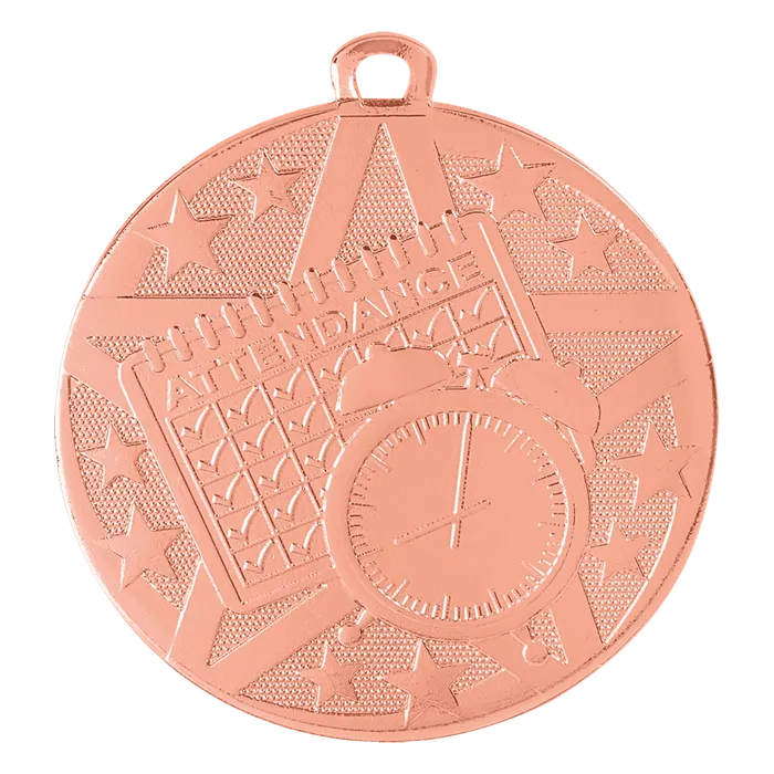 Perfect Attendance Superstar Medal-Bronze