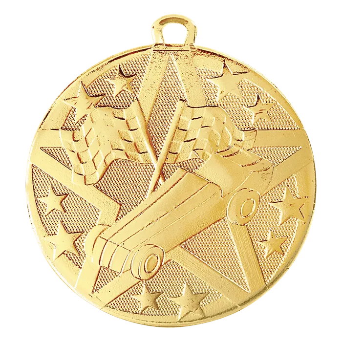 Pinewood Derby Superstar Medal-Gold