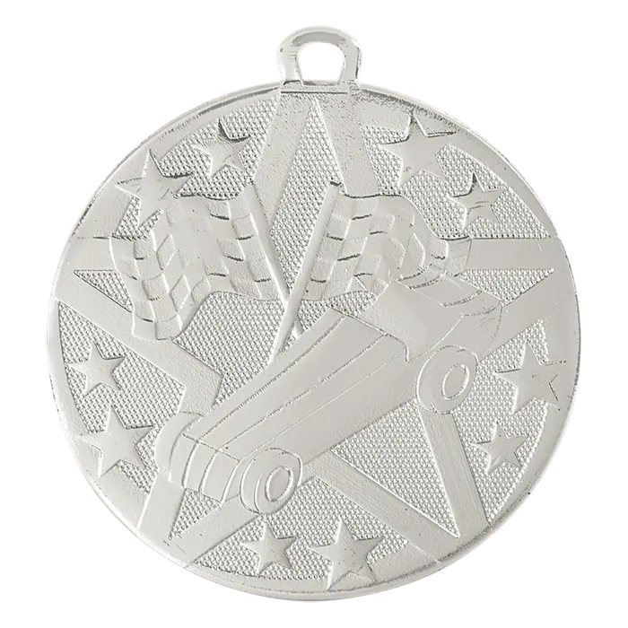 Pinewood Derby Superstar Medal-Silver