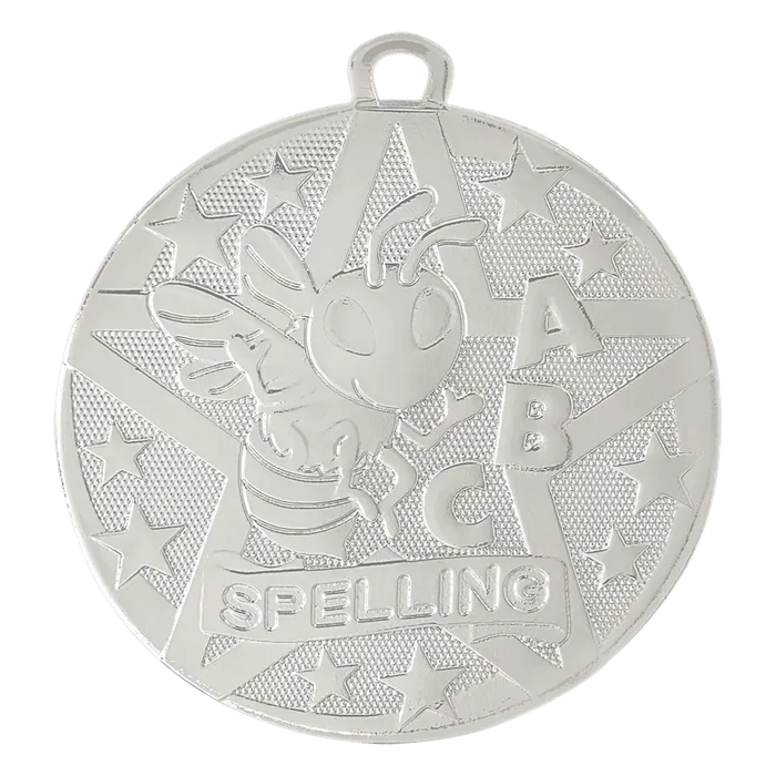 Spelling Superstar Medal-Silver