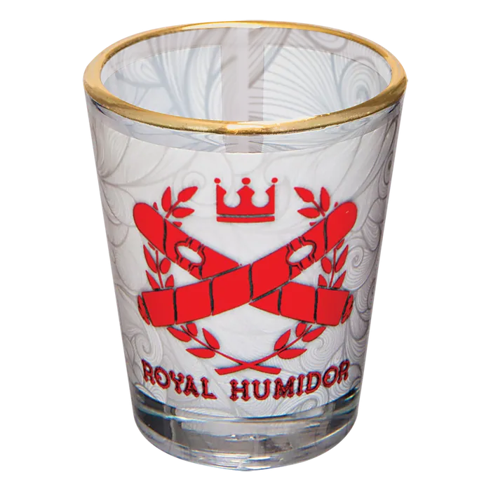 1 1/2" oz. Shot Glass with Gold Rim