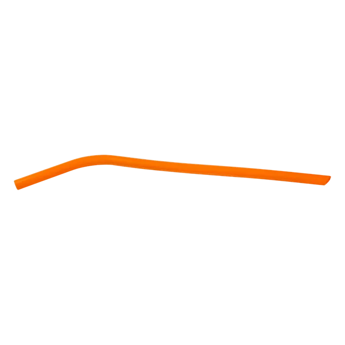 Orange Small Silicone Straw