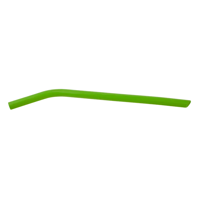 Green Large Silicone Straw