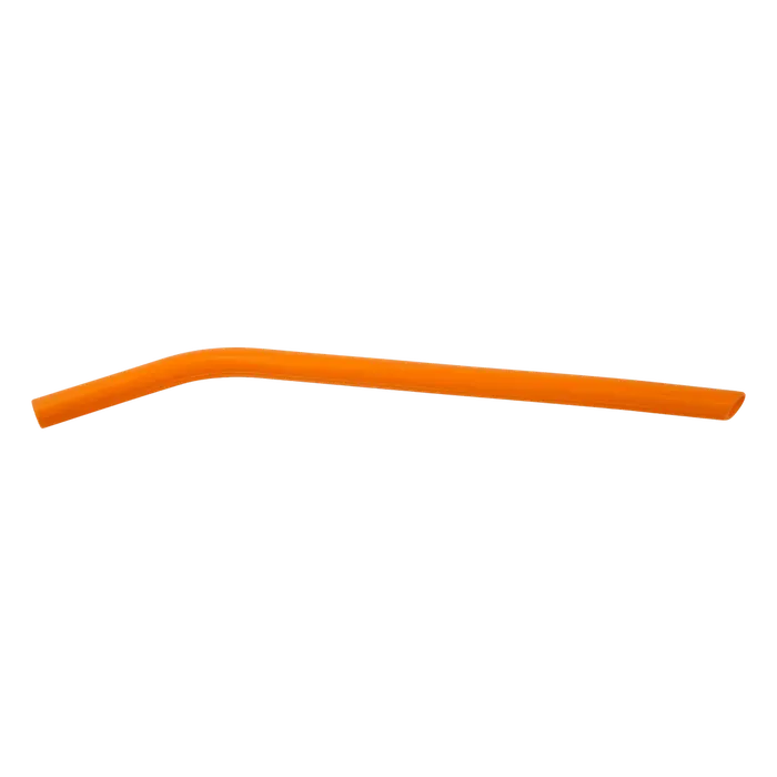 Orange Large Silicone Straw