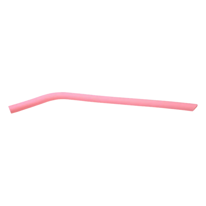 Pink Large Silicone Straw