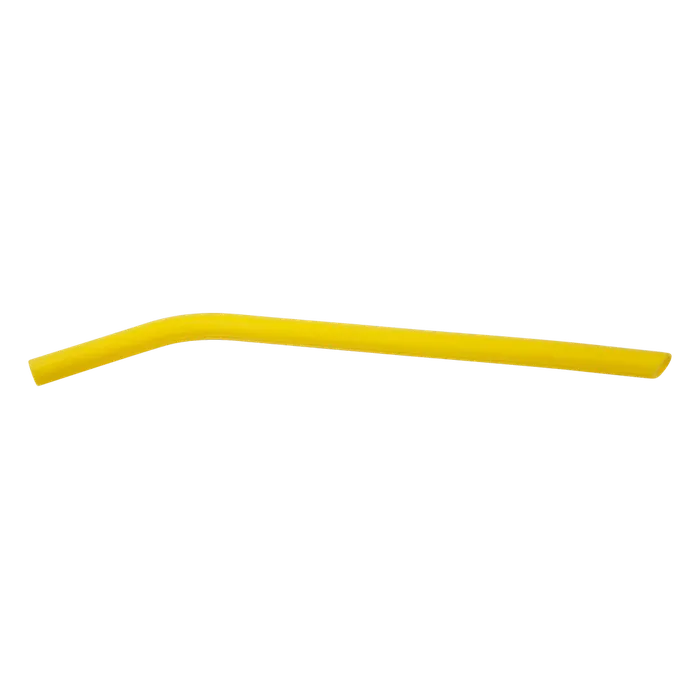 Yellow Large Silicone Straw