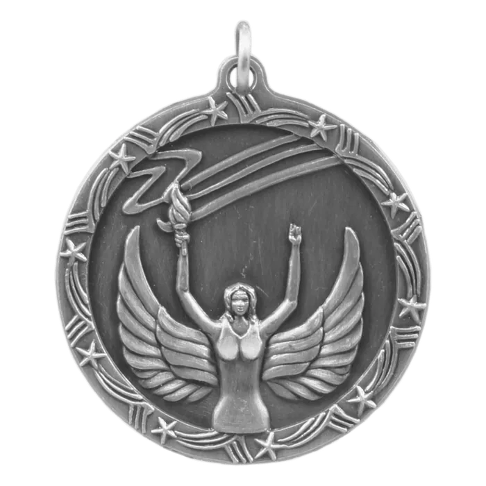 Torch Shooting Star Medal-Silver