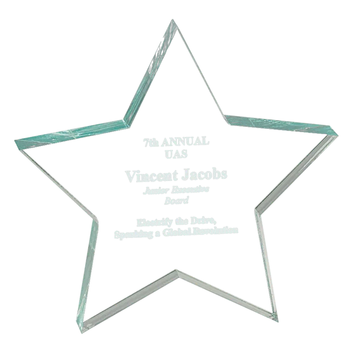 Jade Acrylic Star Paperweight
