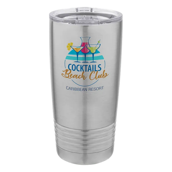 Stainless Steel 20 oz. Polar Camel Full Color Ringneck Tumbler