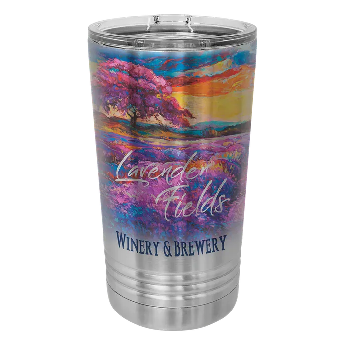 Stainless Steel 16 oz. Polar Camel Full Color Tumbler with Slider Lid