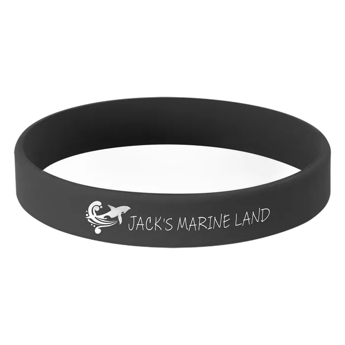 Black Silicone Bracelet, Style SWB101