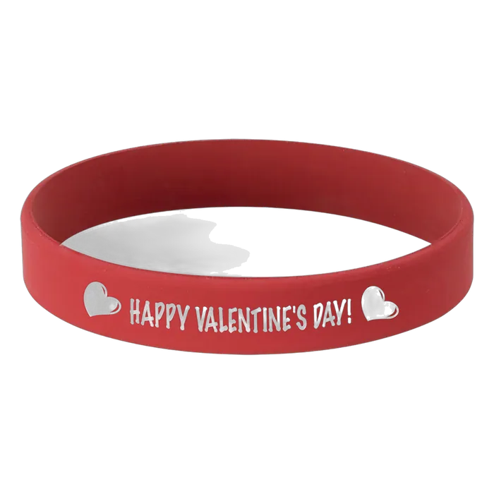 Red Silicone Bracelet, Style SWB102