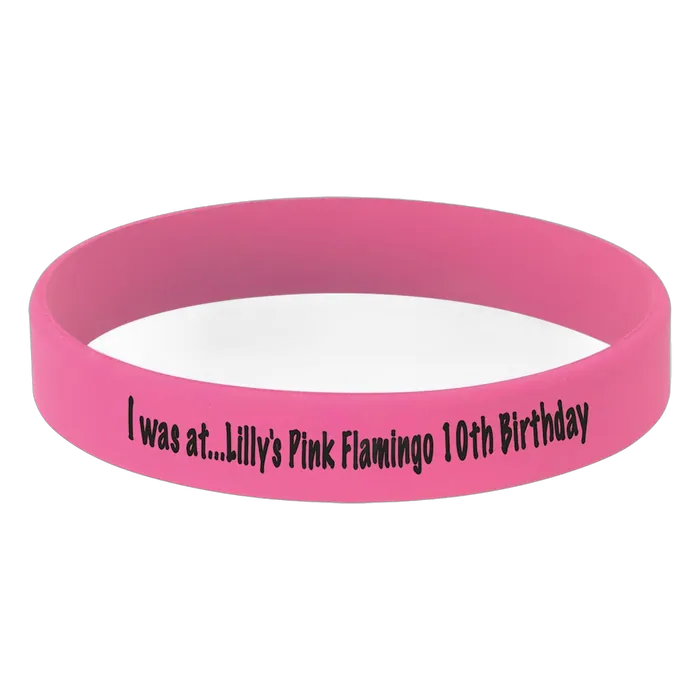 Pink Silicone Bracelet, Style SWB202