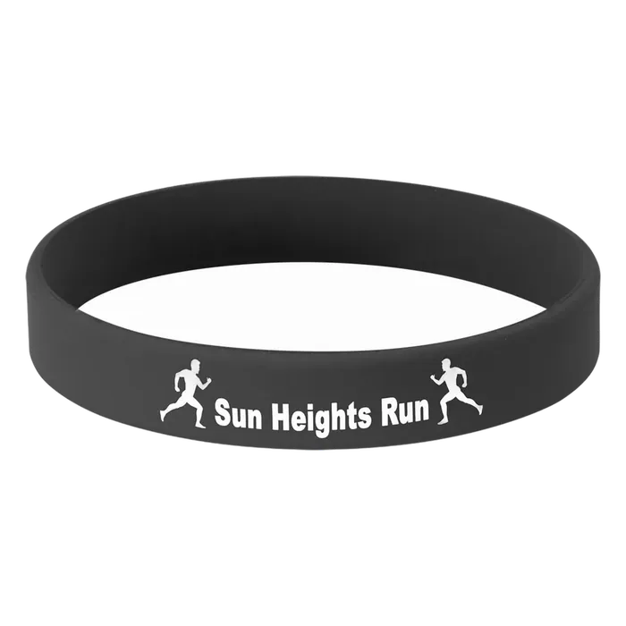 Black Silicone Bracelet, Style SWB301