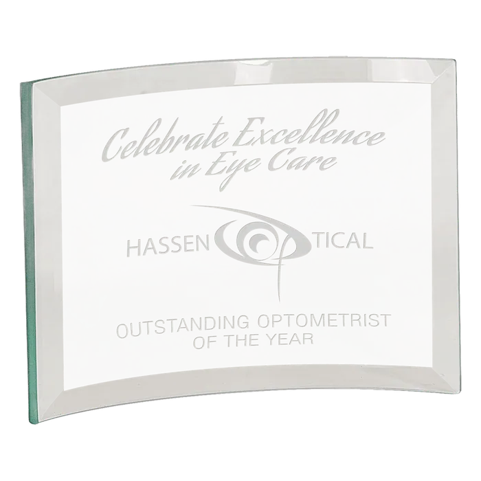 Medium Jade Glass Crescent