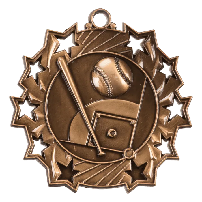 Baseball/Softball Ten Star Medal-Bronze