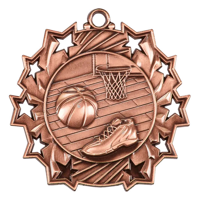 Basketball Ten Star Medal-Bronze