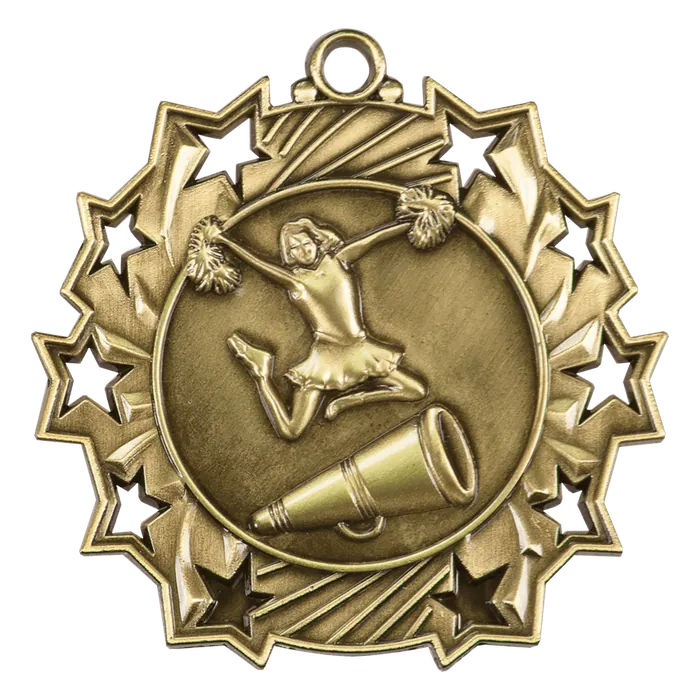 Cheer Ten Star Medal-Gold