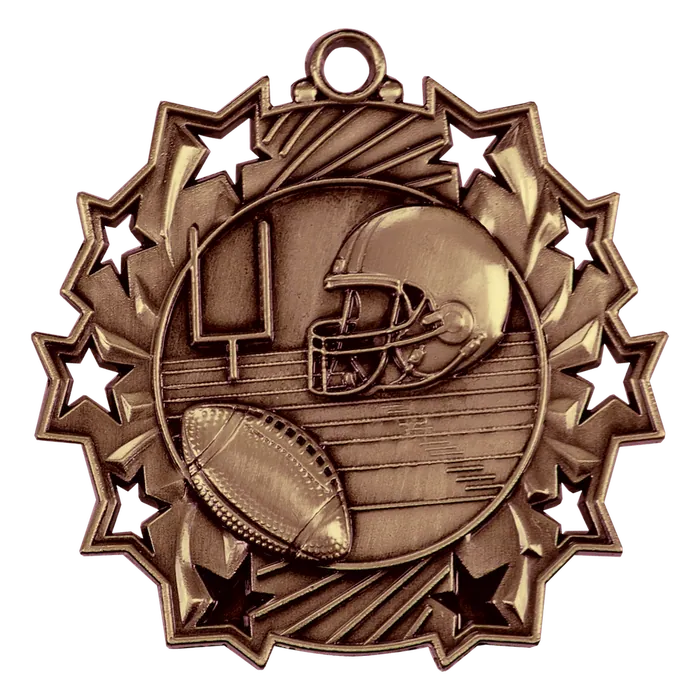 Football Ten Star Medal-Bronze