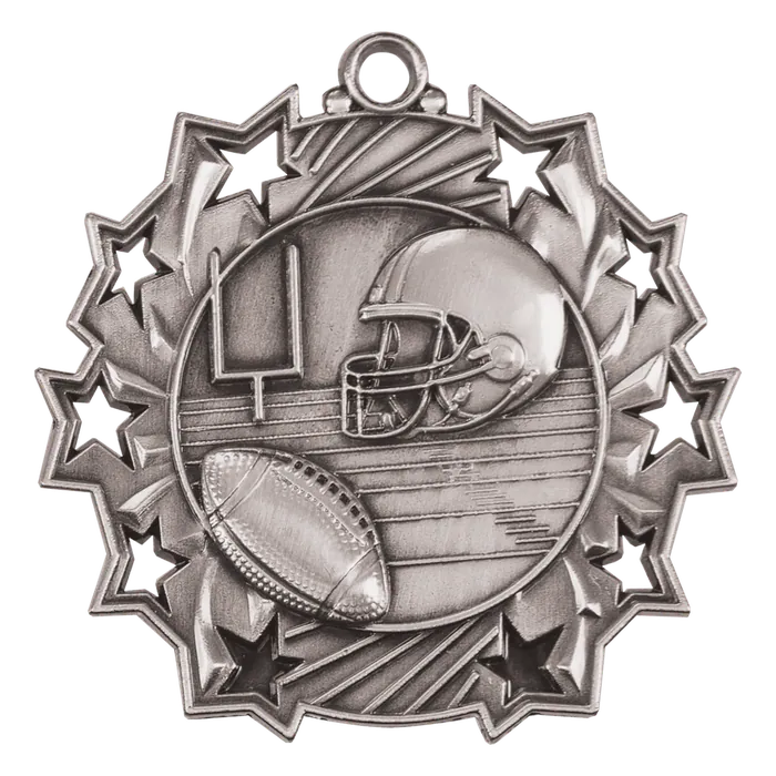 Football Ten Star Medal-Silver