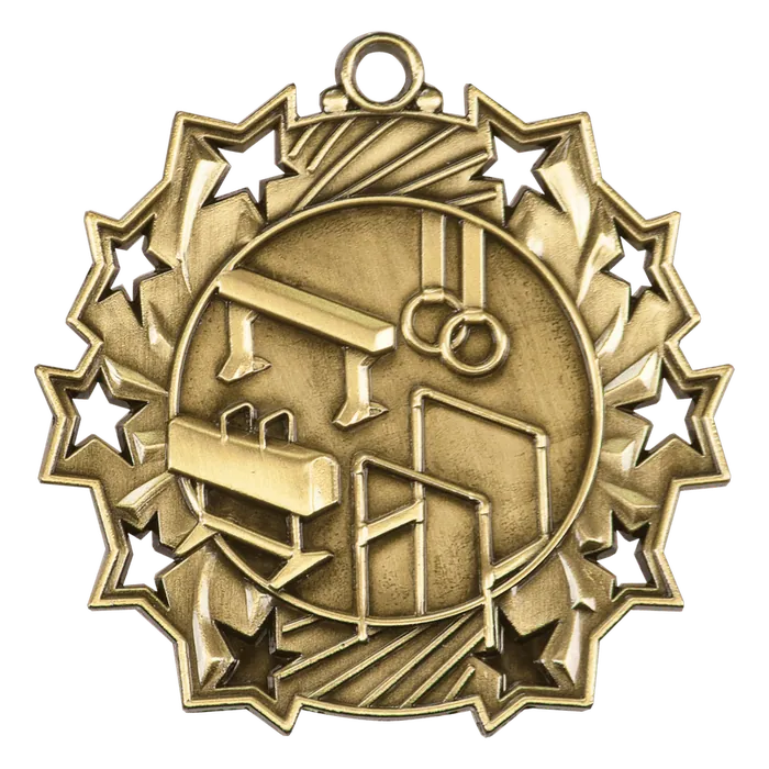 Gymnastics Ten Star Medal-Gold
