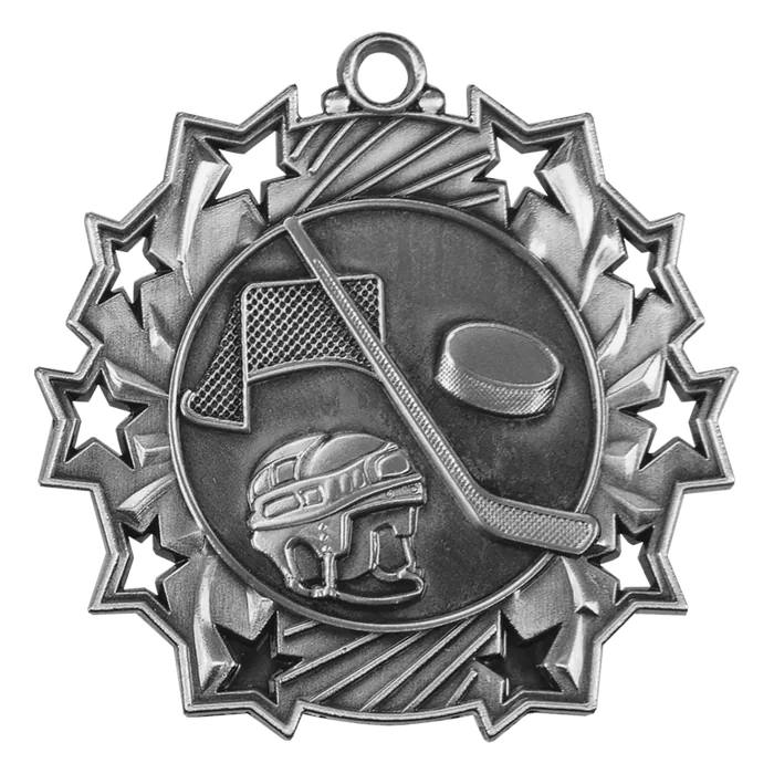 Hockey Ten Star Medal-Silver