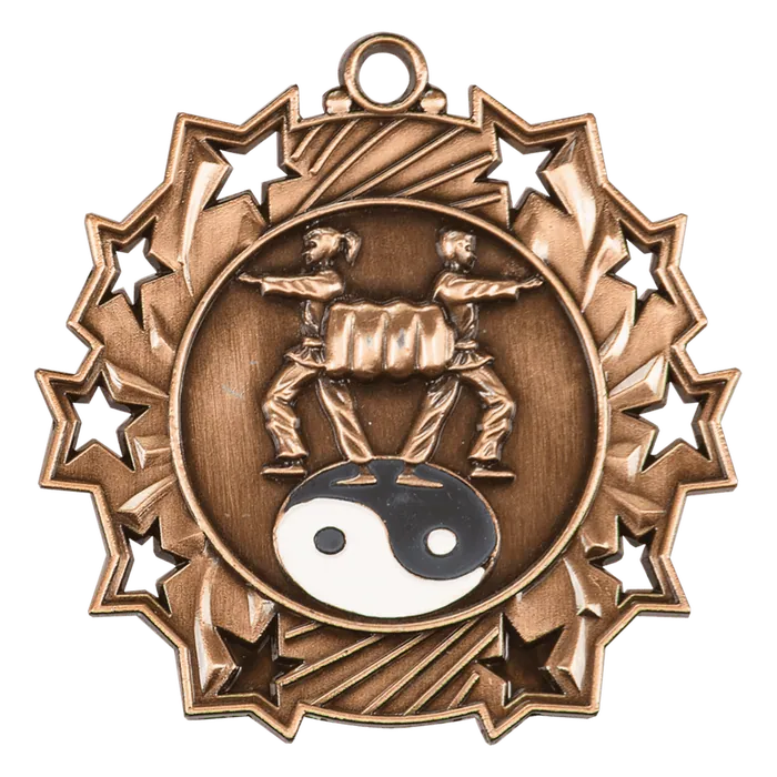 Martial Arts Ten Star Medal-Bronze