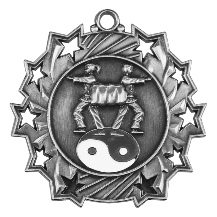 Martial Arts Ten Star Medal-Silver