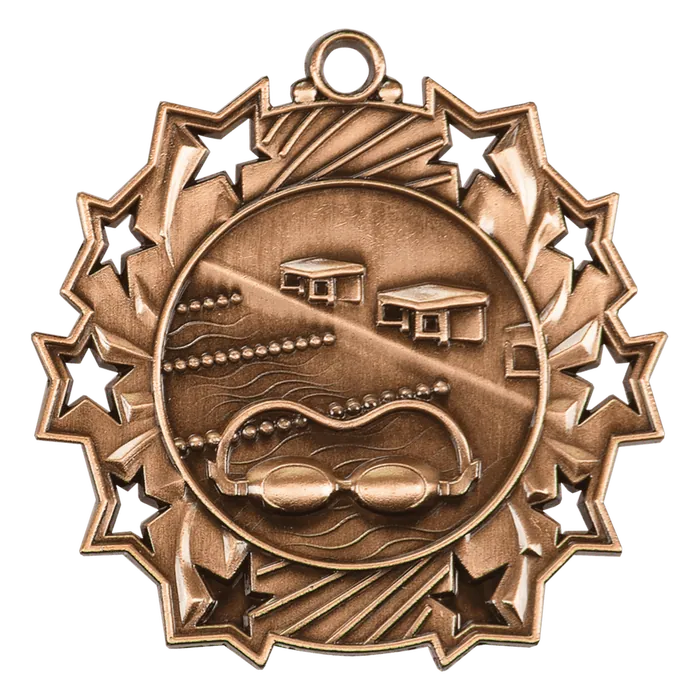 Swimming Ten Star Medal-Bronze