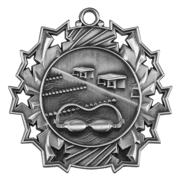 Swimming Ten Star Medal-Silver