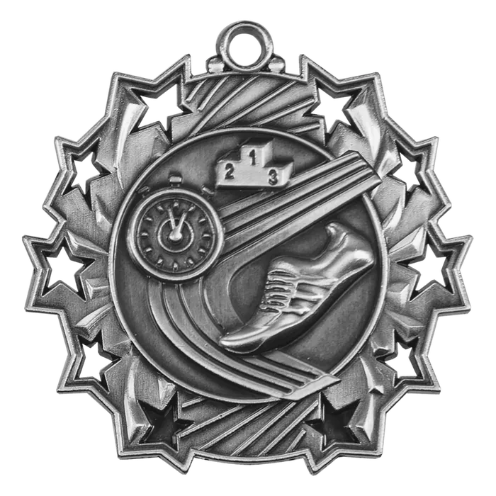 Track Ten Star Medal-Silver