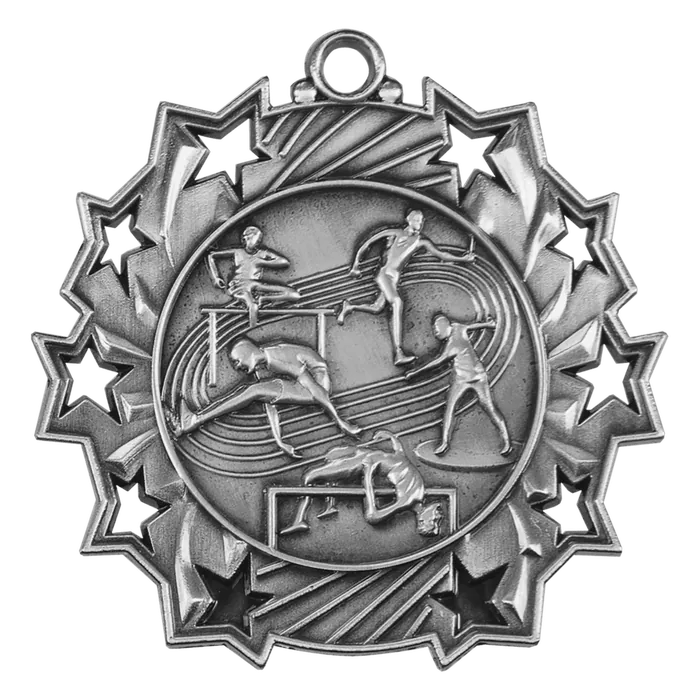Track & Field Ten Star Medal-Silver