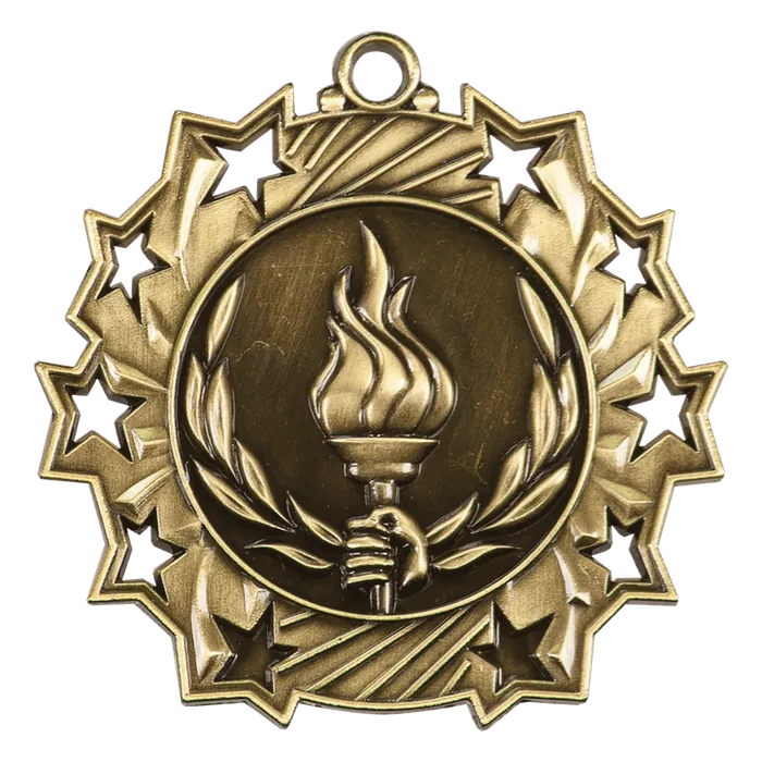 Torch Ten Star Medal-Gold