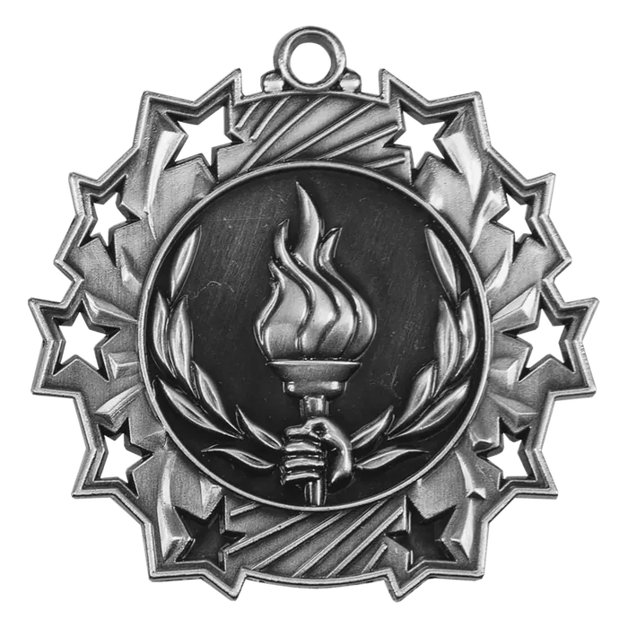 Torch Ten Star Medal-Silver