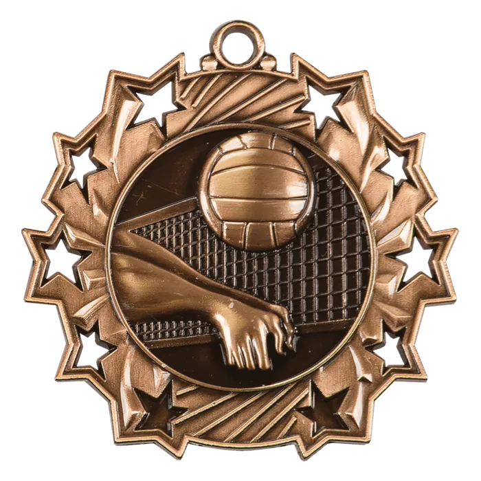 Volleyball Ten Star Medal-Bronze