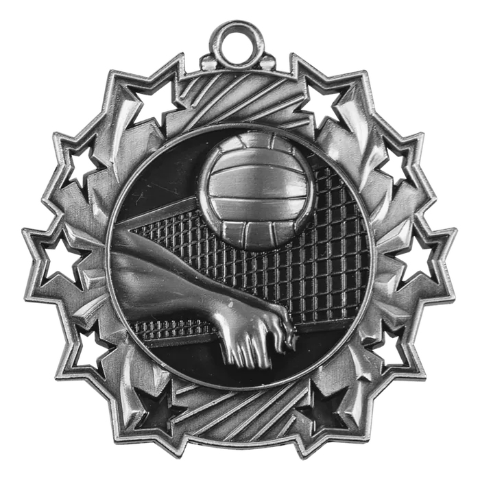 Volleyball Ten Star Medal-Silver