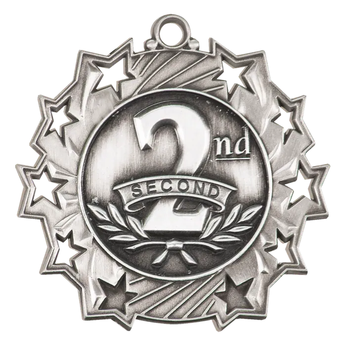 2nd Place Ten Star Medal (Silver Only)