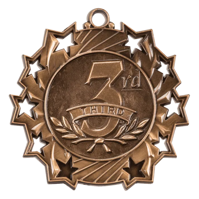 3rd Place Ten Star Medal (Bronze Only)