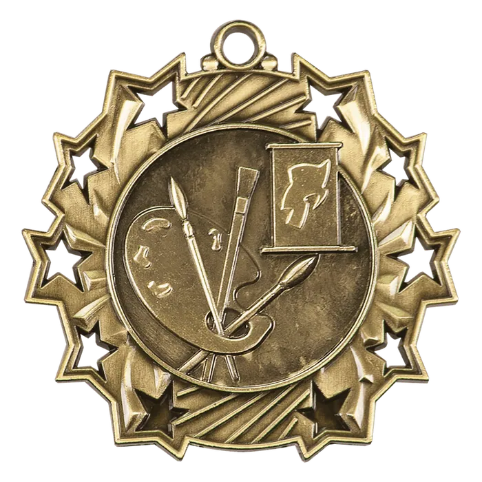 Art Ten Star Medal-Gold
