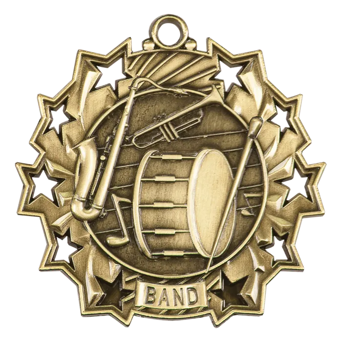 Band Ten Star Medal-Gold