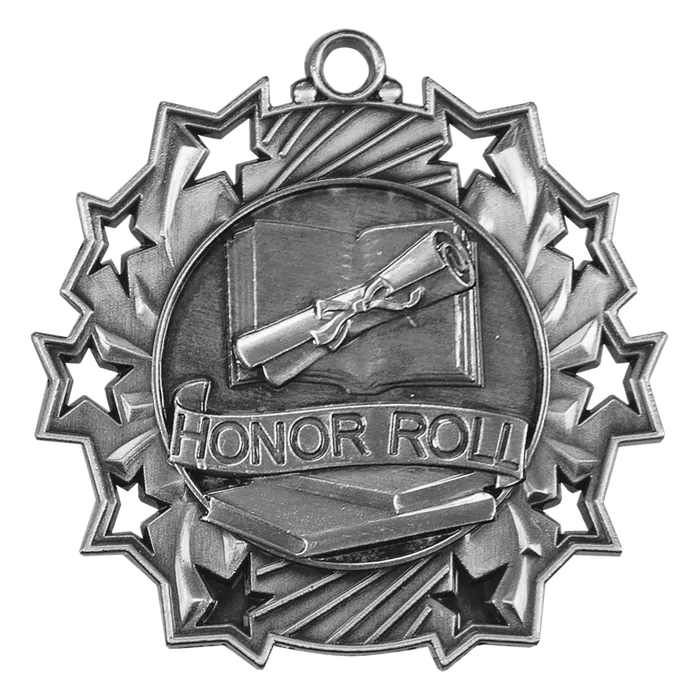 Honor Roll Ten Star Medal-Silver