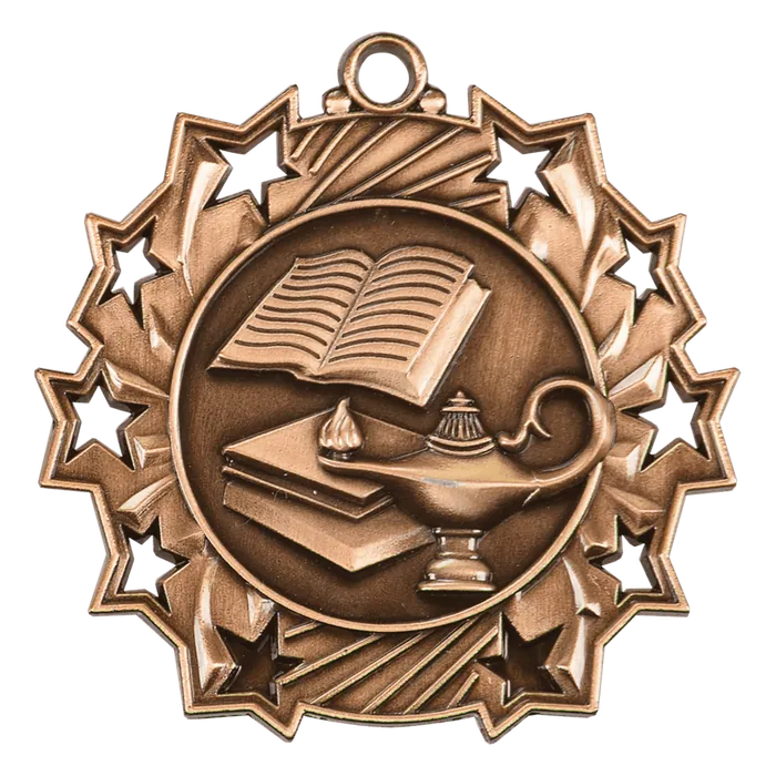 Lamp of Knowledge Ten Star Medal-Bronze